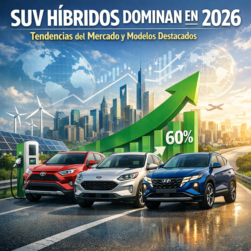 SUVs híbridos 2026 illustration for Hybrid SUVs Dominate in 2026: Market Trends and Top Models