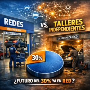 Explicar que alrededor de un 30% de los talleres ya opera dentro de redes illustration for Redes vs talleres independientes: