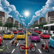 La Revolución de los Vehículos Eléctricos: El Futuro de la Movilidad Sostenible. «Imagen generada por IA, cumplimiento EU AI Act»
