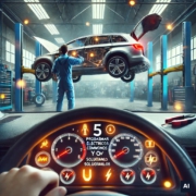 5 problemas eléctricos comunes en coches modernos y cómo solucionarlos. «Imagen generada por IA, cumplimiento EU AI Act»