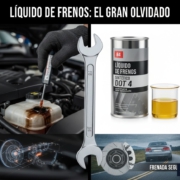 Líquido de Frenos: El Gran Olvidado. Cuándo Cambiarlo y Por Qué Es Crucial para Tu Seguridad. «Imagen generada por IA, cumplimiento EU AI Act»