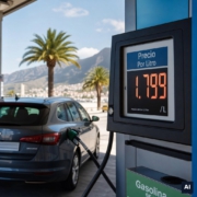 La gasolina sube de precio en España: el IVA de los carburantes vuelve al 21% y esto es lo que pagarás de más. «Imagen generada por IA, cumplimiento EU AI Act»